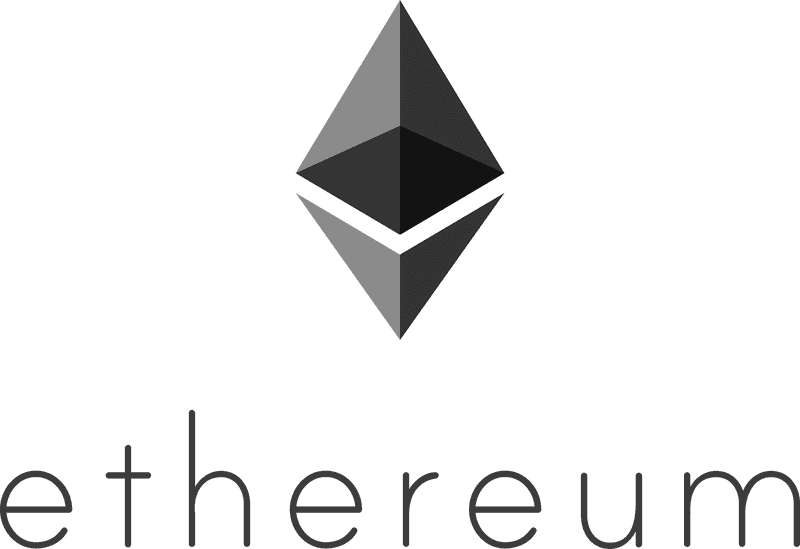 ETH λογότυπο πορτρέτο (γκρί)