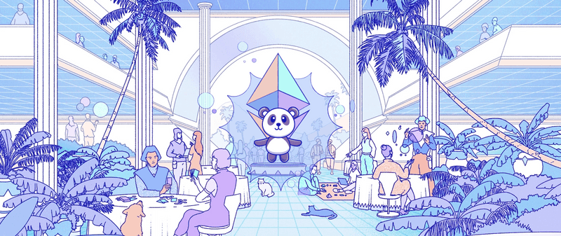 Ήρωας ethereum.org με το πάντα της συγχώνευσης